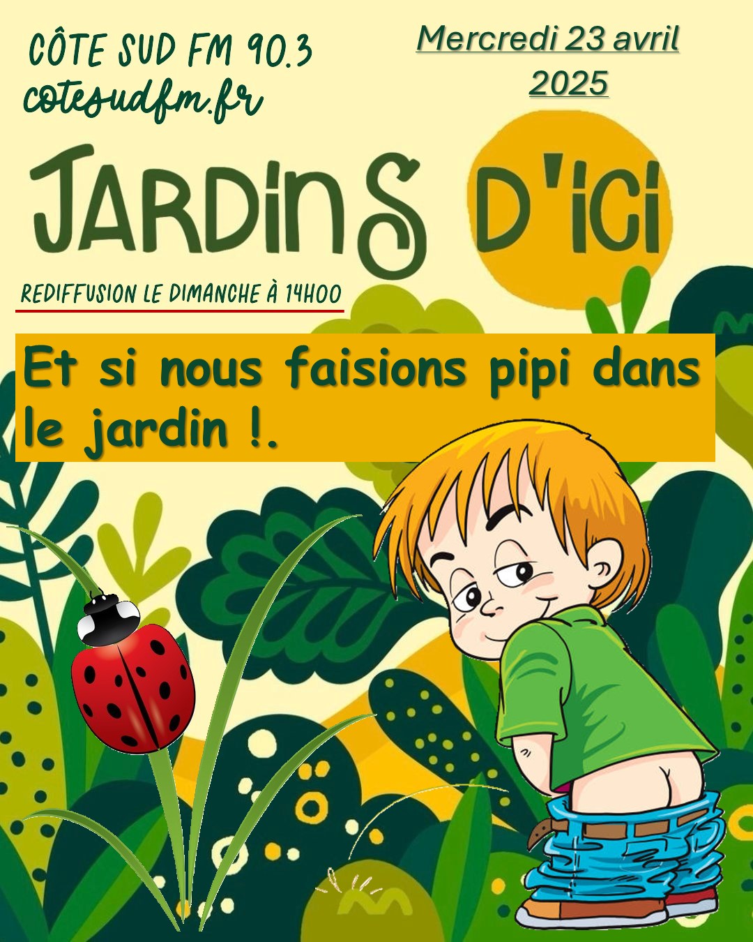Paysagist Hossegor pipi dans le jardin.